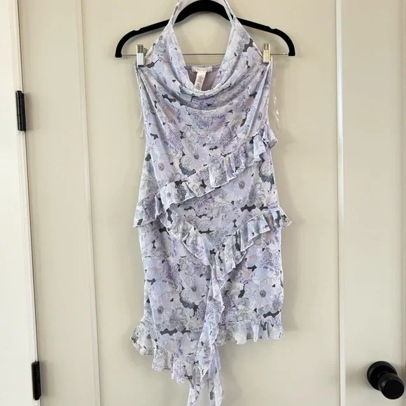 NWT Full Tilt Waterfall Mesh Printed Womens Slip Dress - Picture 14 of 14